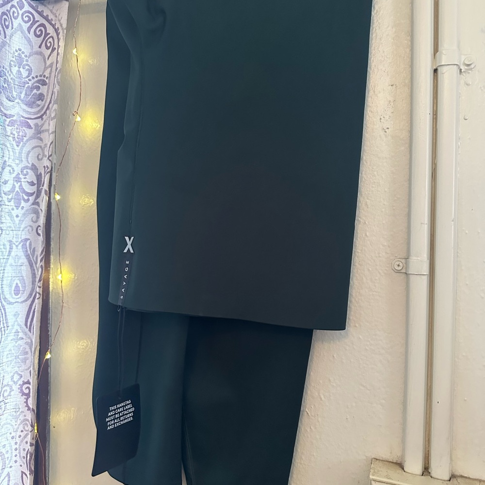 Savage X Fenty Green leggings with Logo détail